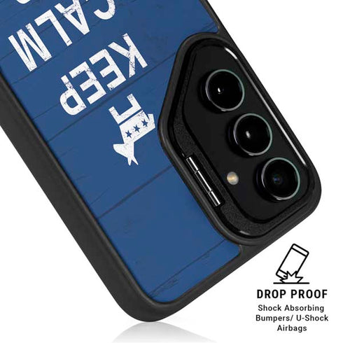 Keep Calm And Vote Left Galaxy S25 Kickstand Case
