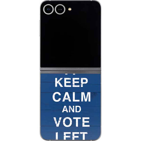 Keep Calm And Vote Left Galaxy Z Flip6 Skin