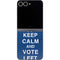 Keep Calm And Vote Left Galaxy Z Flip6 Skin