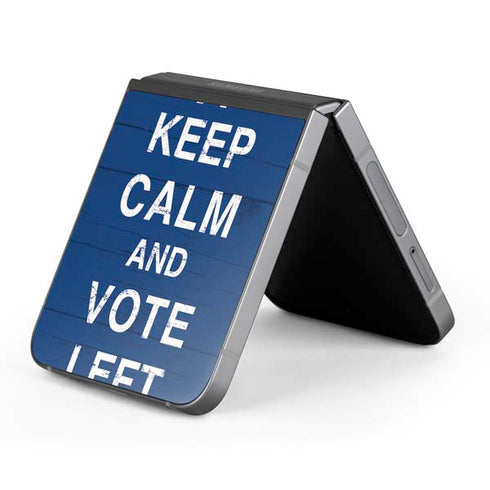 Keep Calm And Vote Left Galaxy Z Flip6 Skin