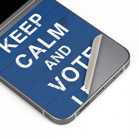 Keep Calm And Vote Left Galaxy Z Flip6 Skin