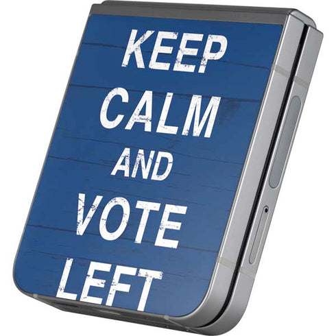 Keep Calm And Vote Left Galaxy Z Flip6 Skin
