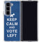 Keep Calm And Vote Left Galaxy Z Fold5 5G Clear Case