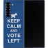 Keep Calm And Vote Left Galaxy Z Fold6 Skin