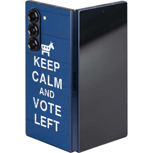 Keep Calm And Vote Left Galaxy Z Fold6 Skin