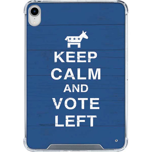 Keep Calm And Vote Left iPad 11th Gen (2025) Clear Case