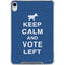 Keep Calm And Vote Left iPad 11th Gen (2025) Clear Case