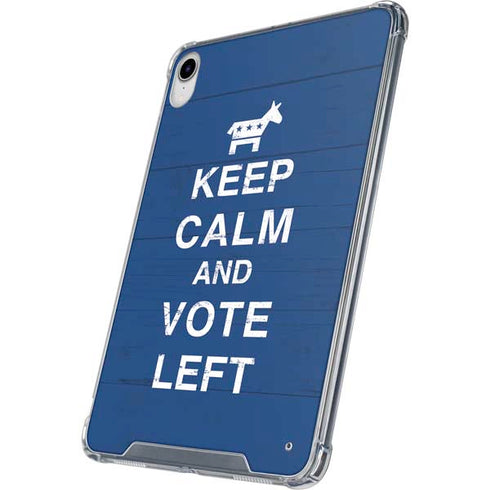 Keep Calm And Vote Left iPad 11th Gen (2025) Clear Case