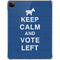 Keep Calm And Vote Left iPad Pro 11in (2024) Clear Case