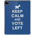 Keep Calm And Vote Left iPad Pro 11in (2024) Clear Case