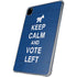 Keep Calm And Vote Left iPad Pro 11in (2024) Clear Case