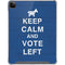 Keep Calm And Vote Left iPad Cases