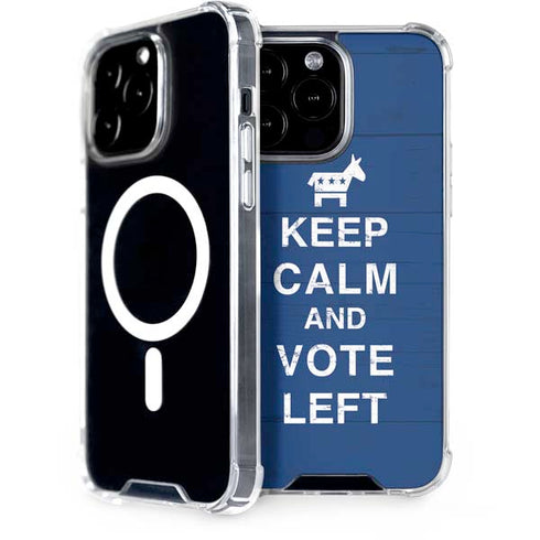 Keep Calm And Vote Left iPhone Cases
