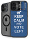 Keep Calm And Vote Left iPhone 16 Kickstand Case