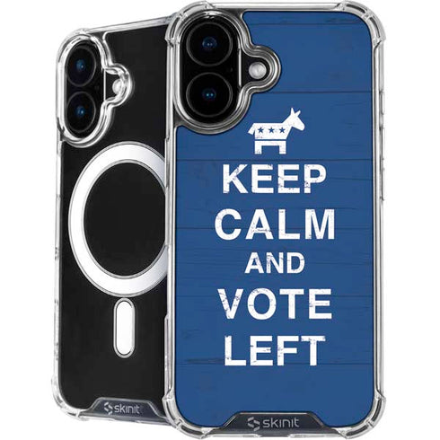 Keep Calm And Vote Left iPhone 16 MagSafe Case