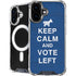 Keep Calm And Vote Left iPhone 16 MagSafe Case
