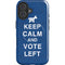 Keep Calm And Vote Left iPhone 16 Magsafe Impact Case