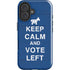 Keep Calm And Vote Left iPhone 16 Plus Impact Case