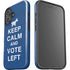 Keep Calm And Vote Left iPhone 16 Plus Impact Case