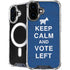 Keep Calm And Vote Left iPhone 16 Plus MagSafe Case