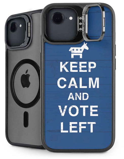 Keep Calm And Vote Left iPhone 16e Kickstand Case