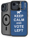 Keep Calm And Vote Left iPhone 16e Kickstand Case