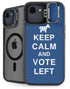 Keep Calm And Vote Left iPhone 16e Kickstand Case