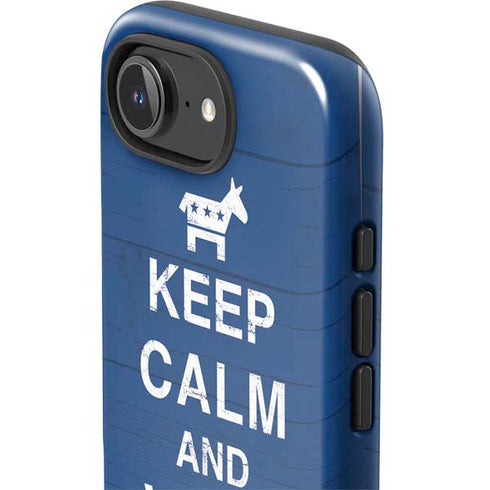 Keep Calm And Vote Left iPhone 16e Impact Case