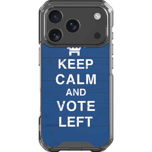 Keep Calm And Vote Left iPhone 18 Pro Clear Case