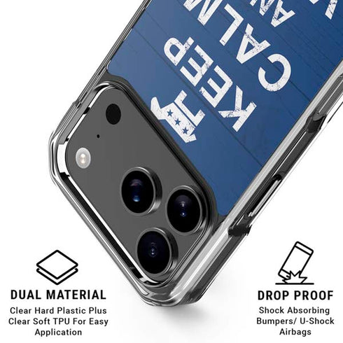 Keep Calm And Vote Left iPhone 18 Pro Clear Case