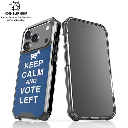 Keep Calm And Vote Left iPhone 18 Pro Clear Case