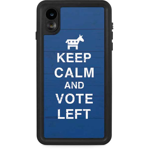 Keep Calm And Vote Left iPhone Cases