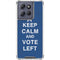 Keep Calm And Vote Left Moto G Power 5G (2025) Clear Case