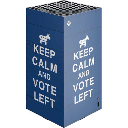 Keep Calm And Vote Left XBox Series X Digital Edition Console Skin
