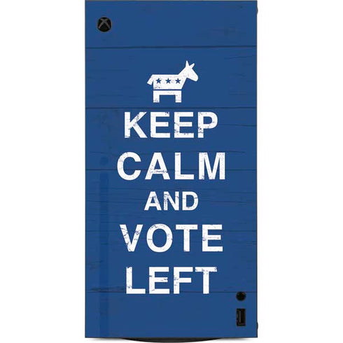 Keep Calm And Vote Left XBox Series X Digital Edition Console Skin