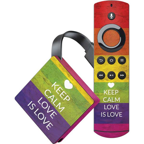 Keep Calm Love Is Love Amazon Fire TV Skin