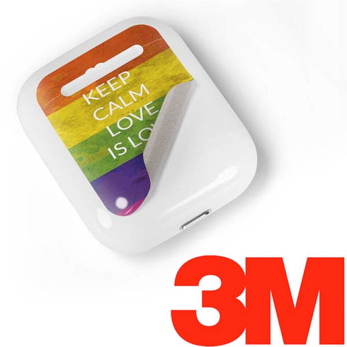 Keep Calm Love Is Love Apple AirPods Skin