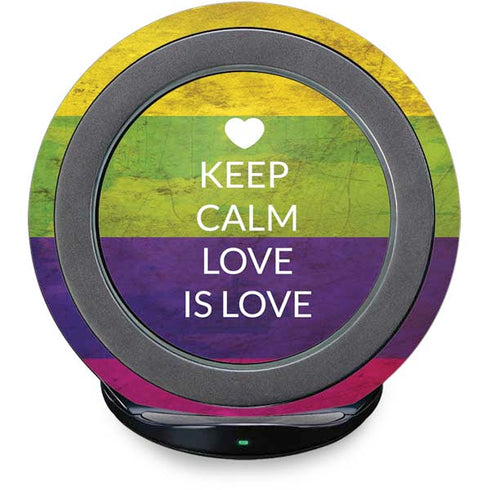 Keep Calm Love Is Love Fast Charge Wireless Charging Stand Skin