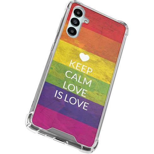 Keep Calm Love Is Love Gabb Phone 4 Clear Case