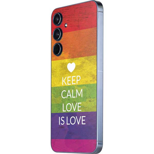 Keep Calm Love Is Love Galaxy A36 5G Skin