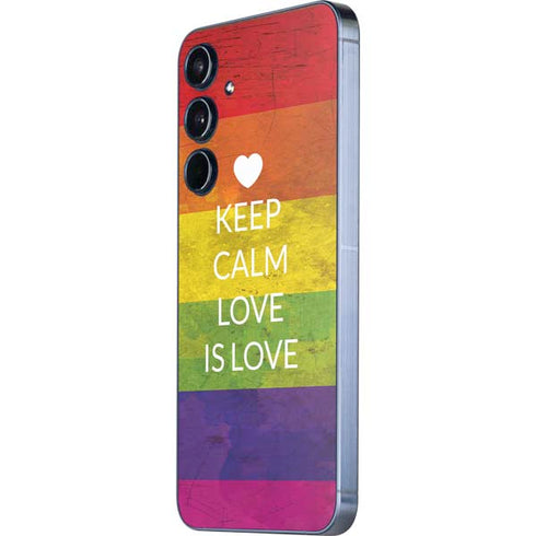 Keep Calm Love Is Love Galaxy A55 5G Skin