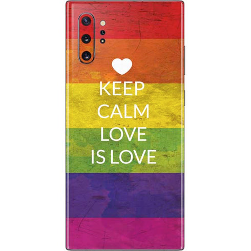 Keep Calm Love Is Love Galaxy Note 10 Plus Skin