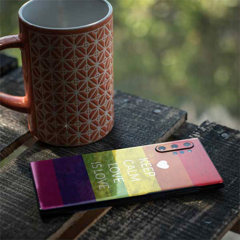 Keep Calm Love Is Love Galaxy Note 10 Plus Skin