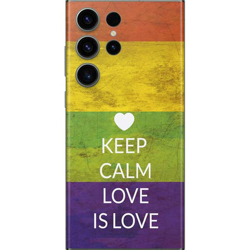 Keep Calm Love Is Love Galaxy Skins