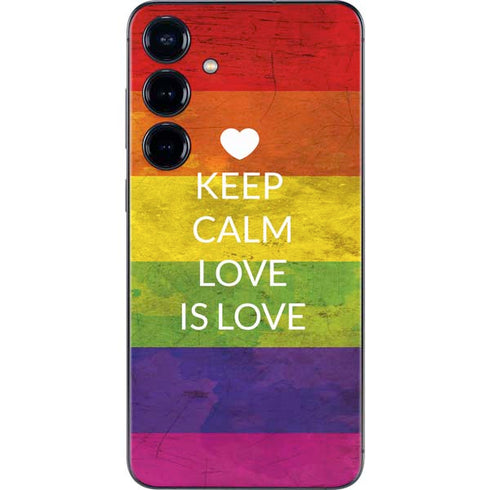 Keep Calm Love Is Love Galaxy S25 Plus Skin
