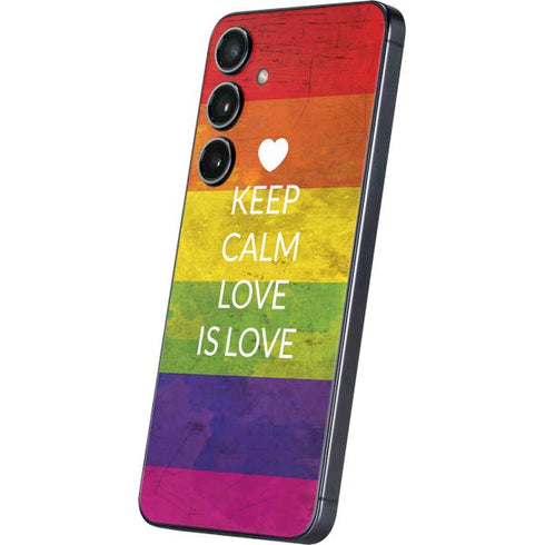 Keep Calm Love Is Love Galaxy S24 Skin