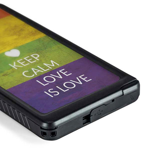 Keep Calm Love Is Love Galaxy S24 Ultra Waterproof Case
