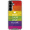 Keep Calm Love Is Love Galaxy S26 Clear Case