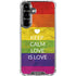 Keep Calm Love Is Love Galaxy S26 Plus Clear Case