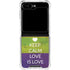 Keep Calm Love Is Love Galaxy Z Flip6 Clear Case